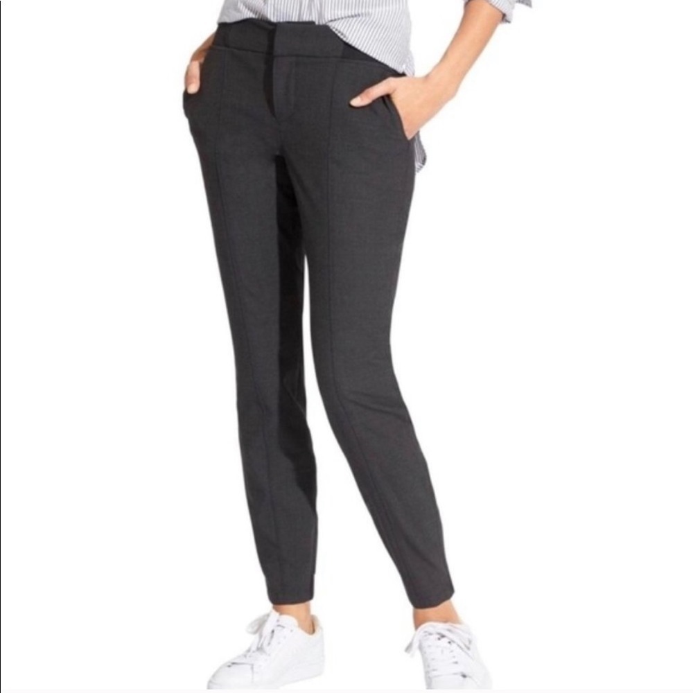 Athleta Work It City Grey Wool Blend Jogger Pants